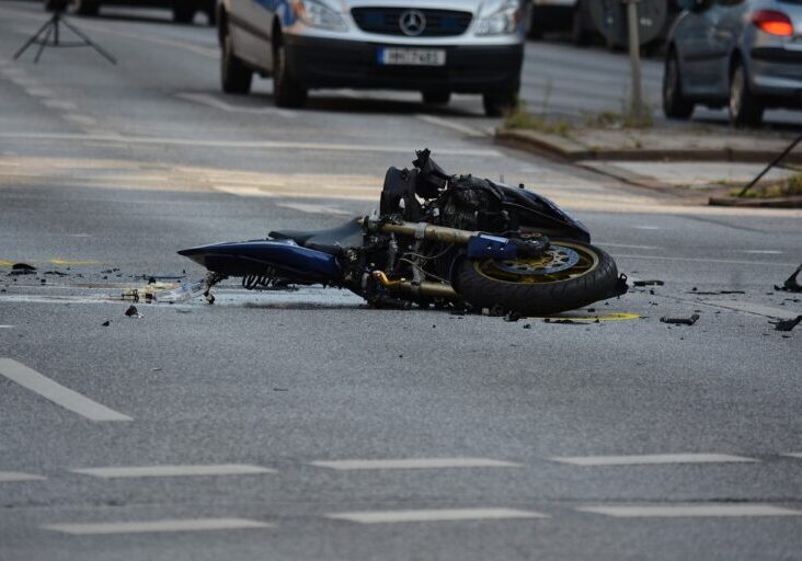 motorcycle, accident, road